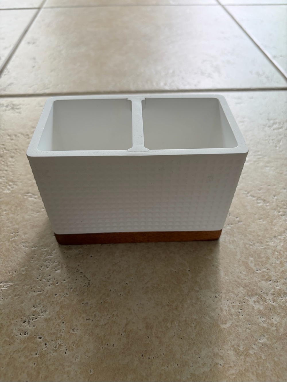 White Toothbrush Holder